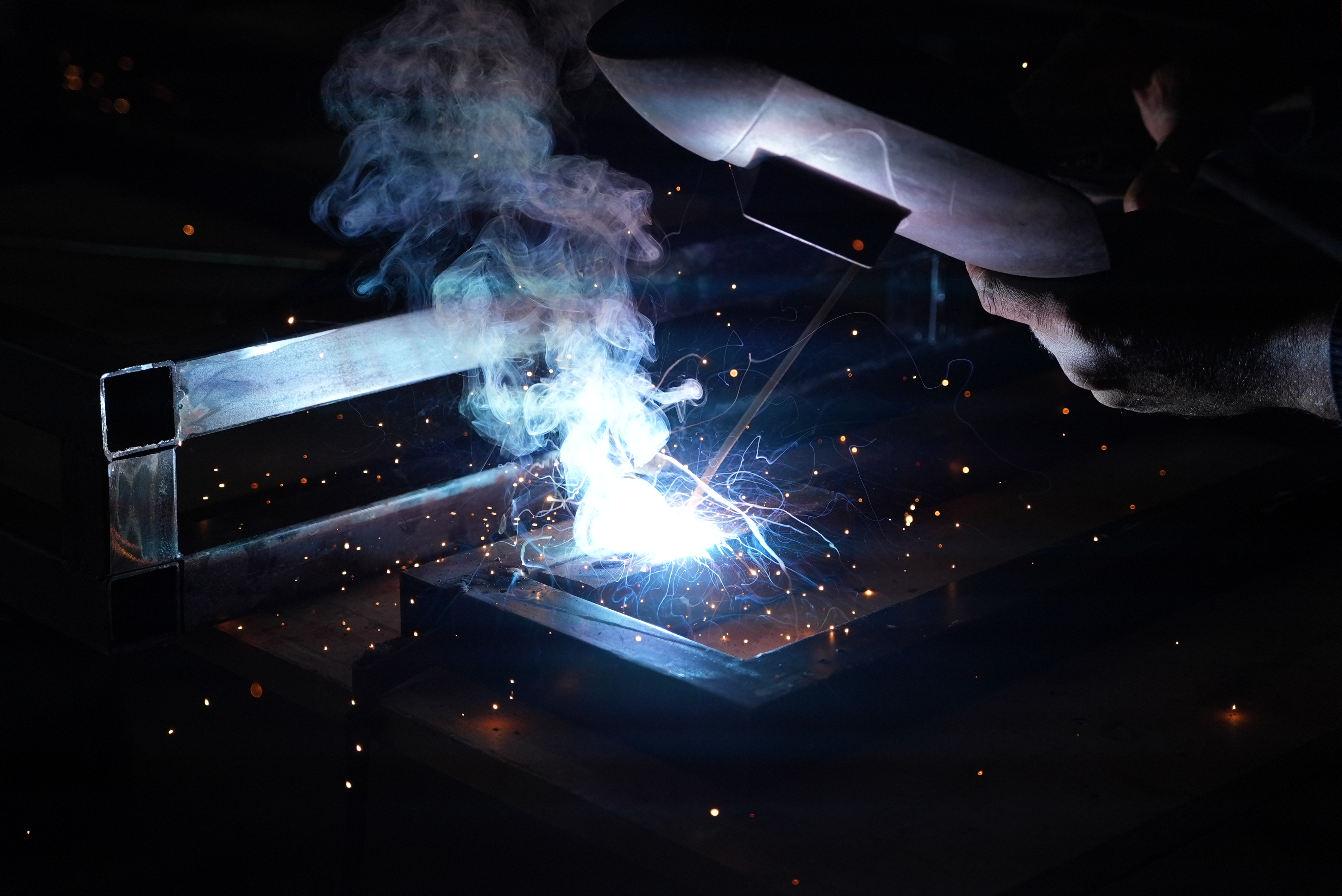 Precision welding in the Blueline metal works facility